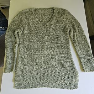 Light Green Sweater Size Medium V neck